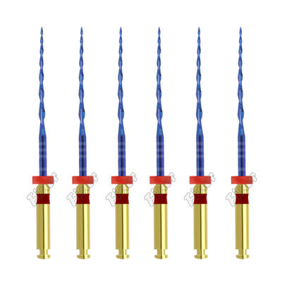 Arquivos rotativos dentários ativados por calor Arquivo endodôntico dental Níquel Titânio Azul