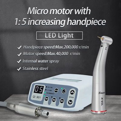 Micromotor sem escova com unidade de peças de mão dentárias de 1:5 Elétrico para clínica