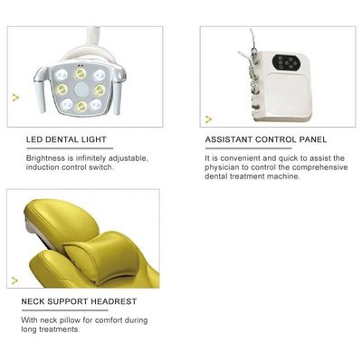 Conjunto de cadeira odontológica elétrica sem sombras Lâmpada cirúrgica de LED para clínica