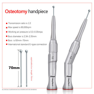 Handpiece angular cirúrgico dental osso de 20 graus que recolhe a cavidade que levanta o Osteotomy lombar OTORRINOLARINGOLÓGICO Handpiece da cirurgia