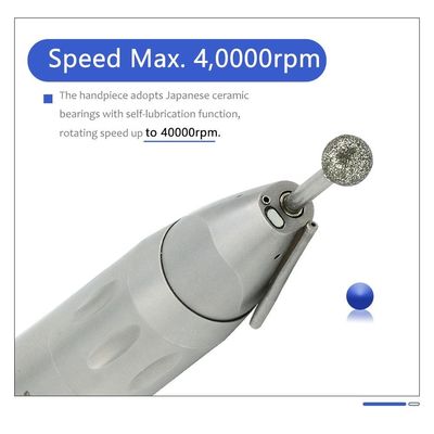 Cone de nariz reto durável Handpiece, fibra ótica dental de aço inoxidável de Handpiece