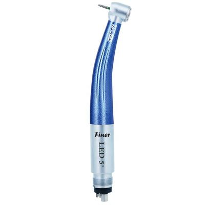 2 material de alta velocidade do metal de Handpiece da turbina de ar do furo do furo 4 com o diodo emissor de luz 5