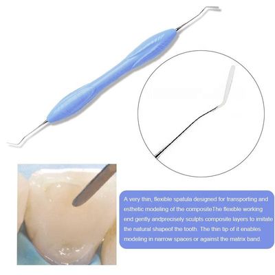 Instrumentos cirúrgicos dentais do punho do silicone para o enchimento composto multicolorido