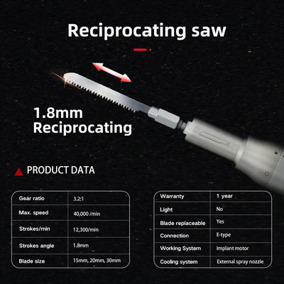 CE portátil contra o ângulo Handpiece dental, implante dental multifuncional Handpiece