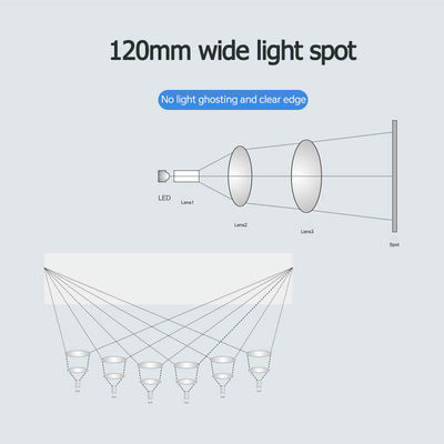 3500-5500K LED cadeira odontológica luz removível sem sombra 8 lâmpadas