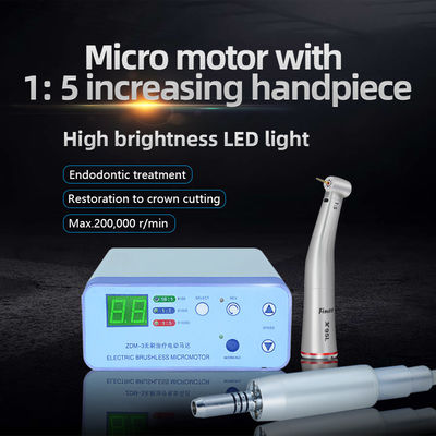 O diodo emissor de luz iluminou o Eletromotor dental com anel vermelho 1/5 Handpiece crescente