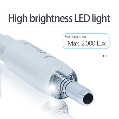 O diodo emissor de luz iluminou o Eletromotor dental com anel vermelho 1/5 Handpiece crescente