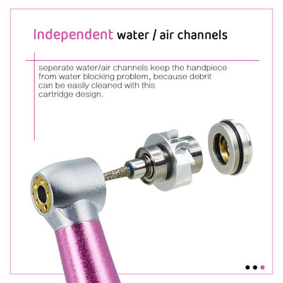 Pulverizador de água 5 Handpiece de alta velocidade dental com rolamento cerâmico leve de cinco diodos emissores de luz