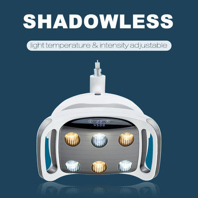 A luz dental Shadowless da cadeira conduziu a temperatura de cor dobro clara cirúrgica do implante