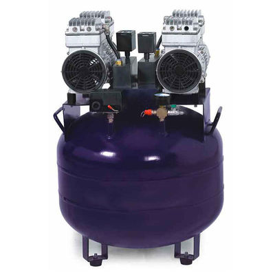128L óleo azul 1 a 8 silenciosos livres compressor de ar dental para a cadeira da clínica