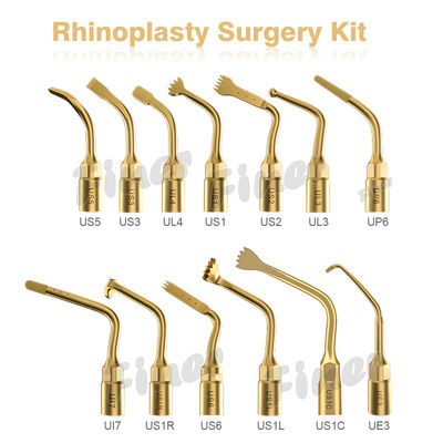 Aço inoxidável 29KHz Rhinoplasty Surgery Tip Preparação de implantes dentários Piezo Bone Surgery Tip