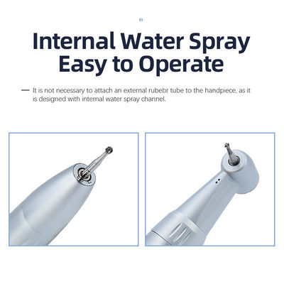 25000rpm Dental Handpiece Set Spray de água interna Motor de ar contra ângulo reta