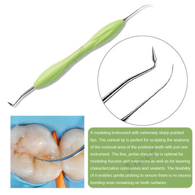 Instrumento de enchimento de resina dentária composta 7 peças Material de aço inoxidável