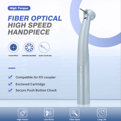 Fibra óptica de acoplamento rápido Dental Handpiece Fonte de energia da turbina de ar