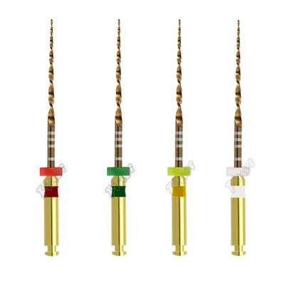 Endodoncia Dental Protaper Files Um Ouro Único Duplo Eje de Corte Reverso