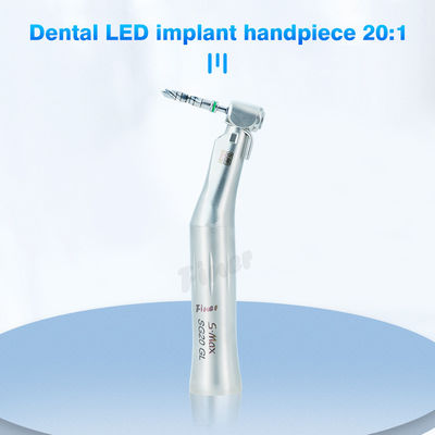 Redução contra ângulo E-Generador Luz LED 20/1 Dental Implantado de mão