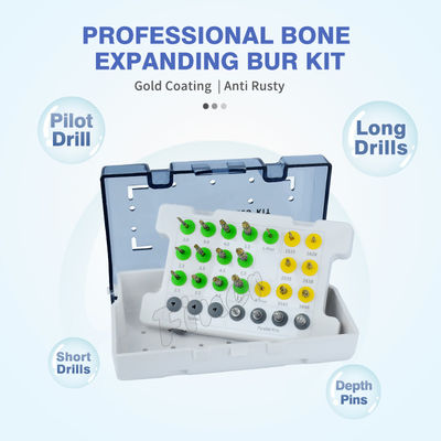 Kit de perfuração longa e curta Kit de perfuração de identificação óssea para implantação dentária