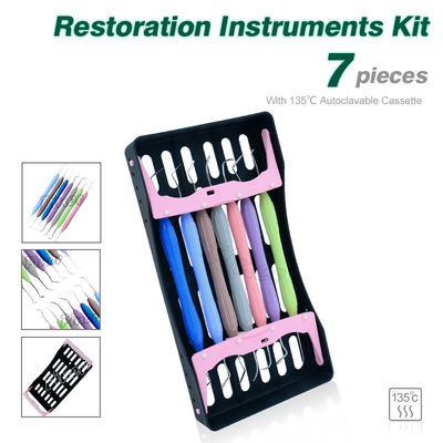 Equipamento de prótese dentária Conjunto de instrumentos de restauração estética para enchimento de resina não pegajosa