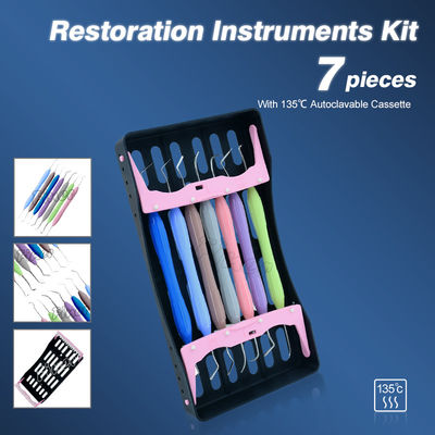 Equipamento de prótese dentária Conjunto de instrumentos de restauração estética para enchimento de resina não pegajosa