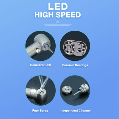 Dental High Speed Handpiece LED com gerador eletrônico Dental Handpiece