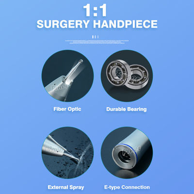 Fibra óptica Dental Sinus Lift Handpiece Dental Straight Handpiece Equipamento de implante dental
