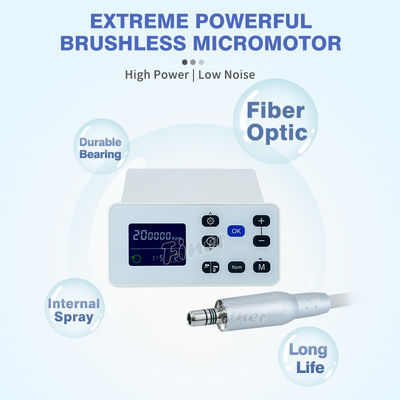 40000rpm Iluminação LED Dental Unidade de Micro Motor Elétrico Sem escova