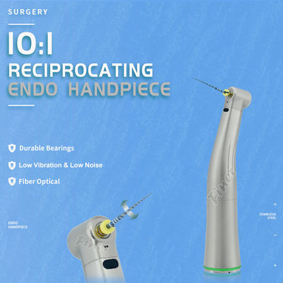 Fibra Óptica 10:1 Dental Handpiece 10:1 Dental Reciprocal de Baixa Velocidade Endodôntica Contra Ângulo Handpiece